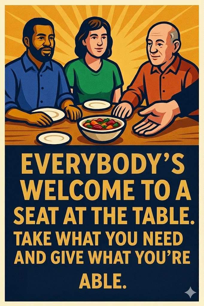 Promotional graphic slide 5: Healthcare and Housing as Human Rights
